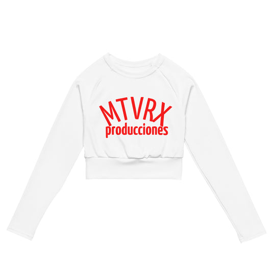 Crop top de manga larga de poliéster reciclado MTVRX Producciones