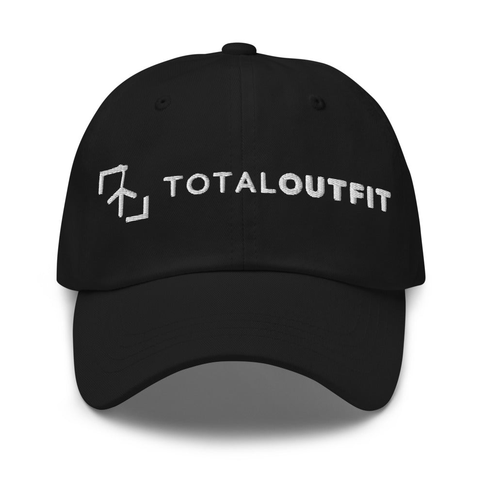 Gorra Tenis Club · diseño B · negra con bordado blanco