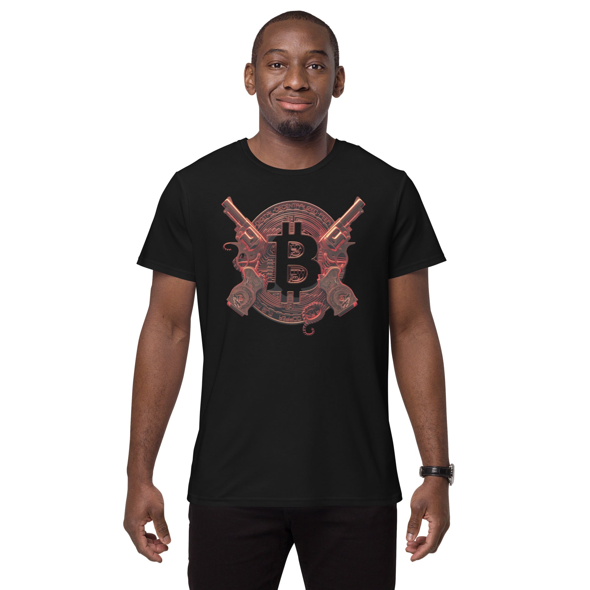 Camiseta premium de algodón para hombre TotalOutfit Bitcoin series