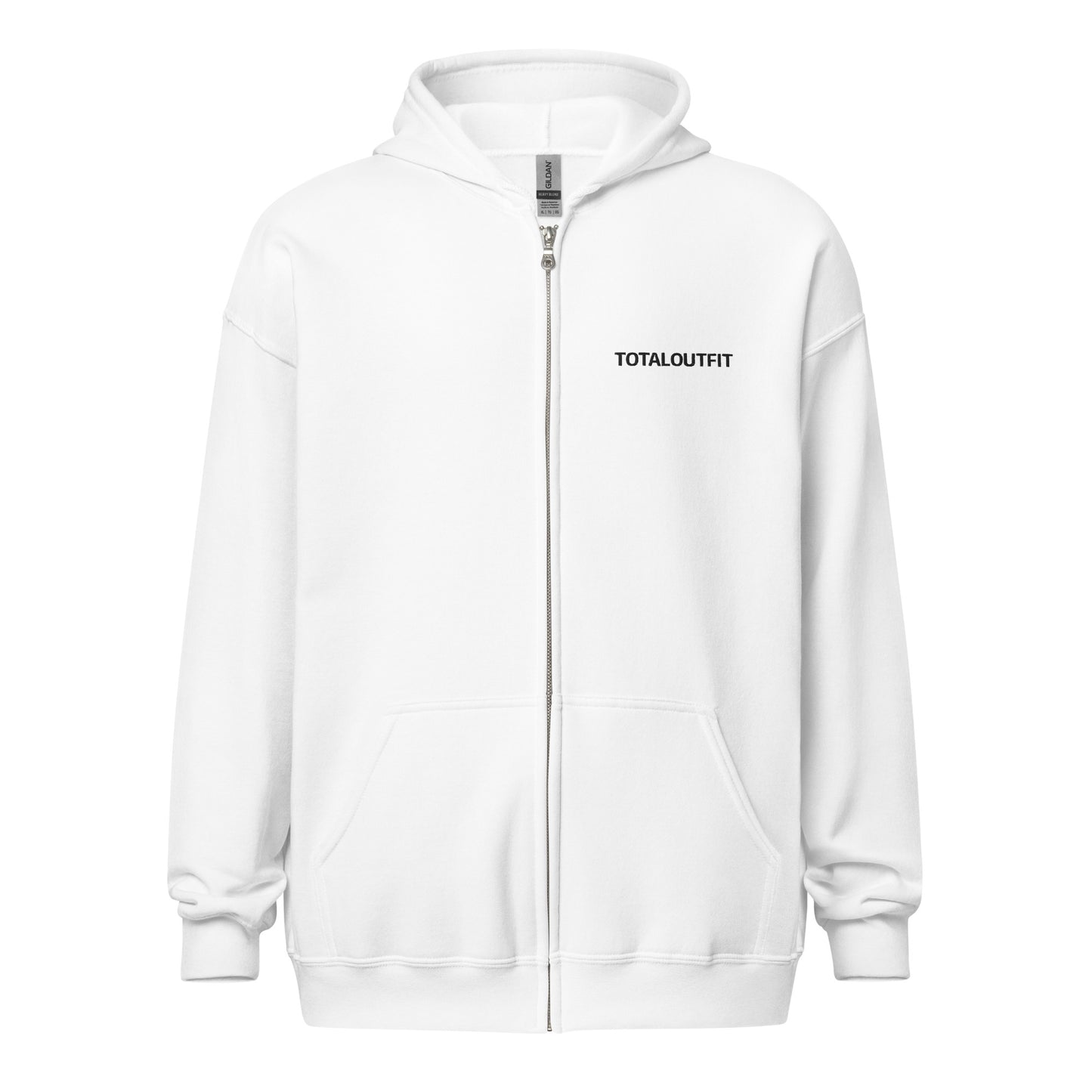 Sudadera gruesa unisex con capucha y cremallera Colección Texto TotalOutfit