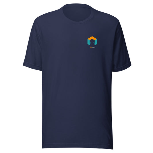 Camiseta TuConsultor 20 Aniversario Sello · azul marino