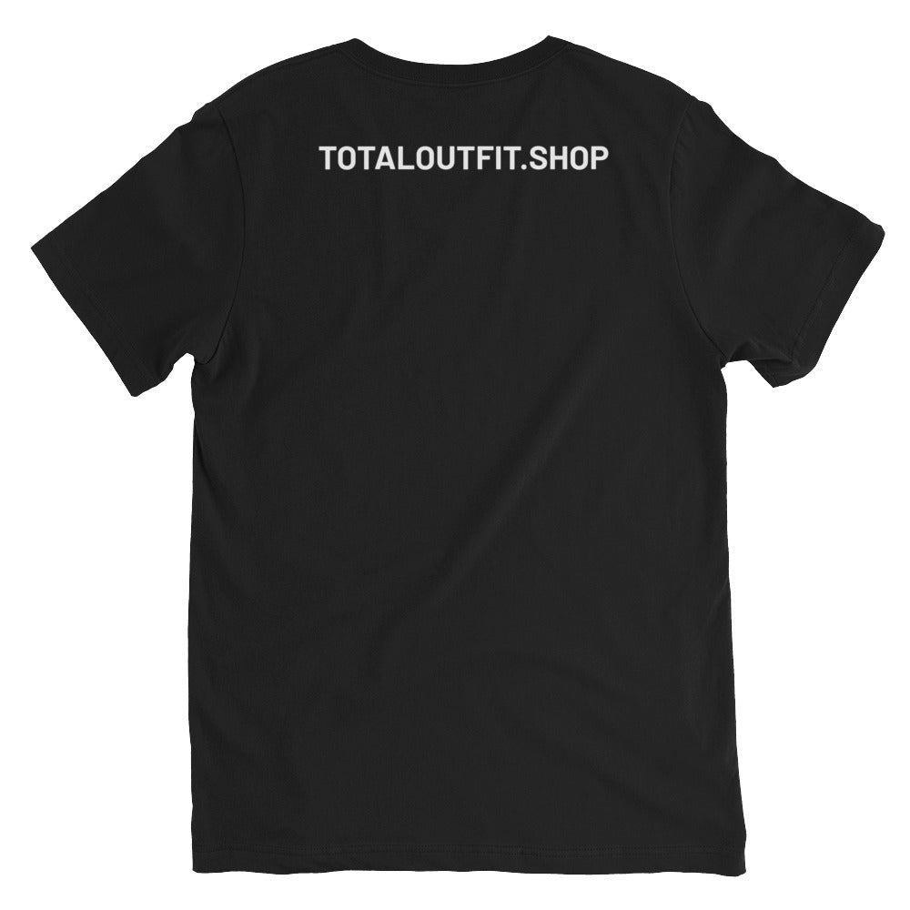 Camiseta de manga corta y cuello de pico unisex TotalOutfit bitcoin series