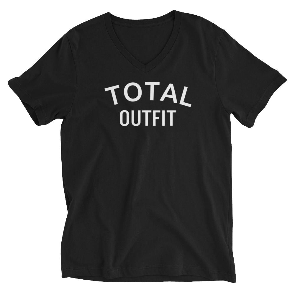 Camiseta de manga corta y cuello de pico unisex TOTALOUTFIT