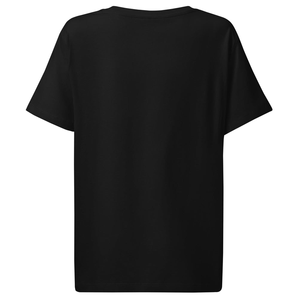 Camiseta orgánica con cuello acanalado para mujer V Promo Carla de La Lá by AntiInfluenzer