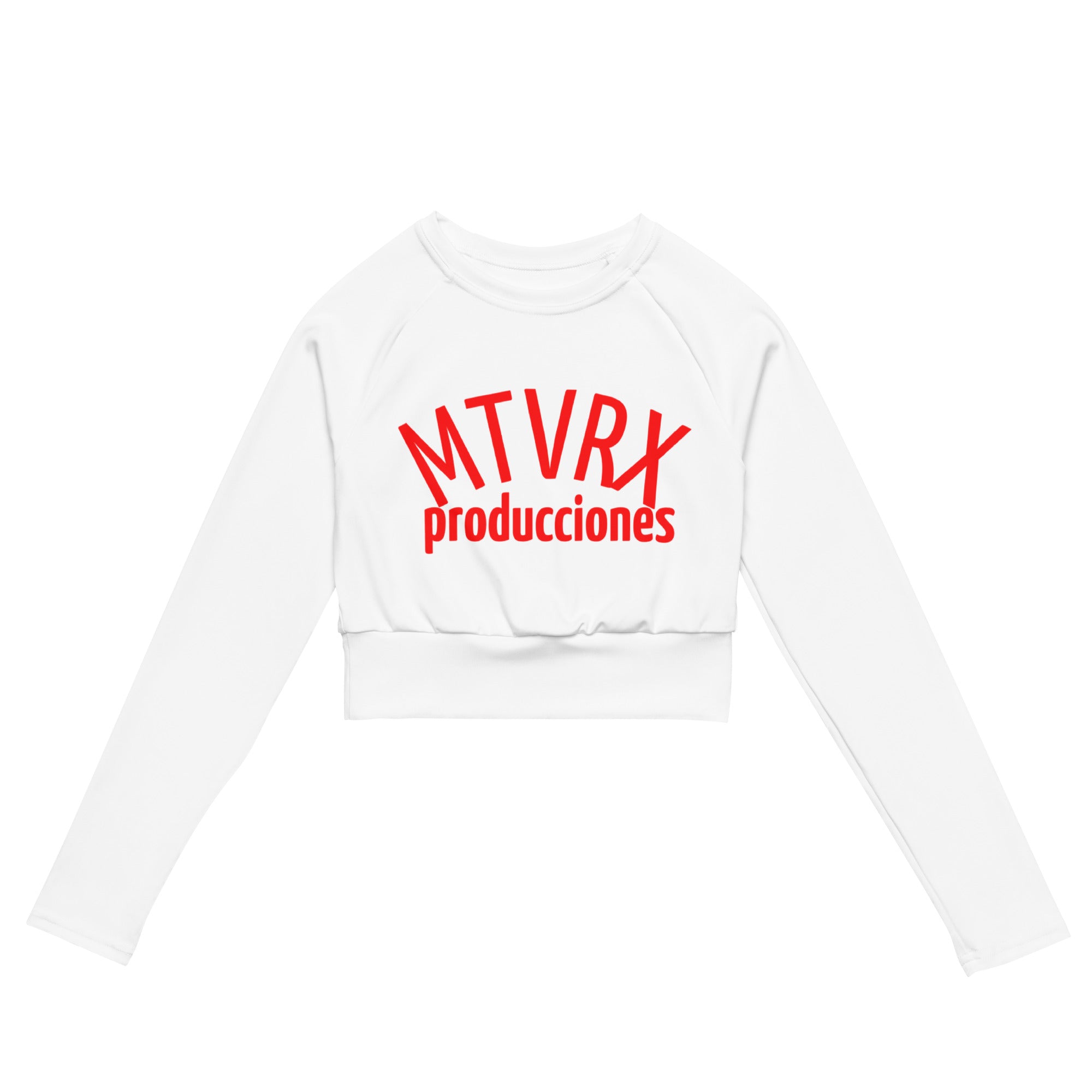 Crop top de manga larga de poliéster reciclado MTVRX Producciones