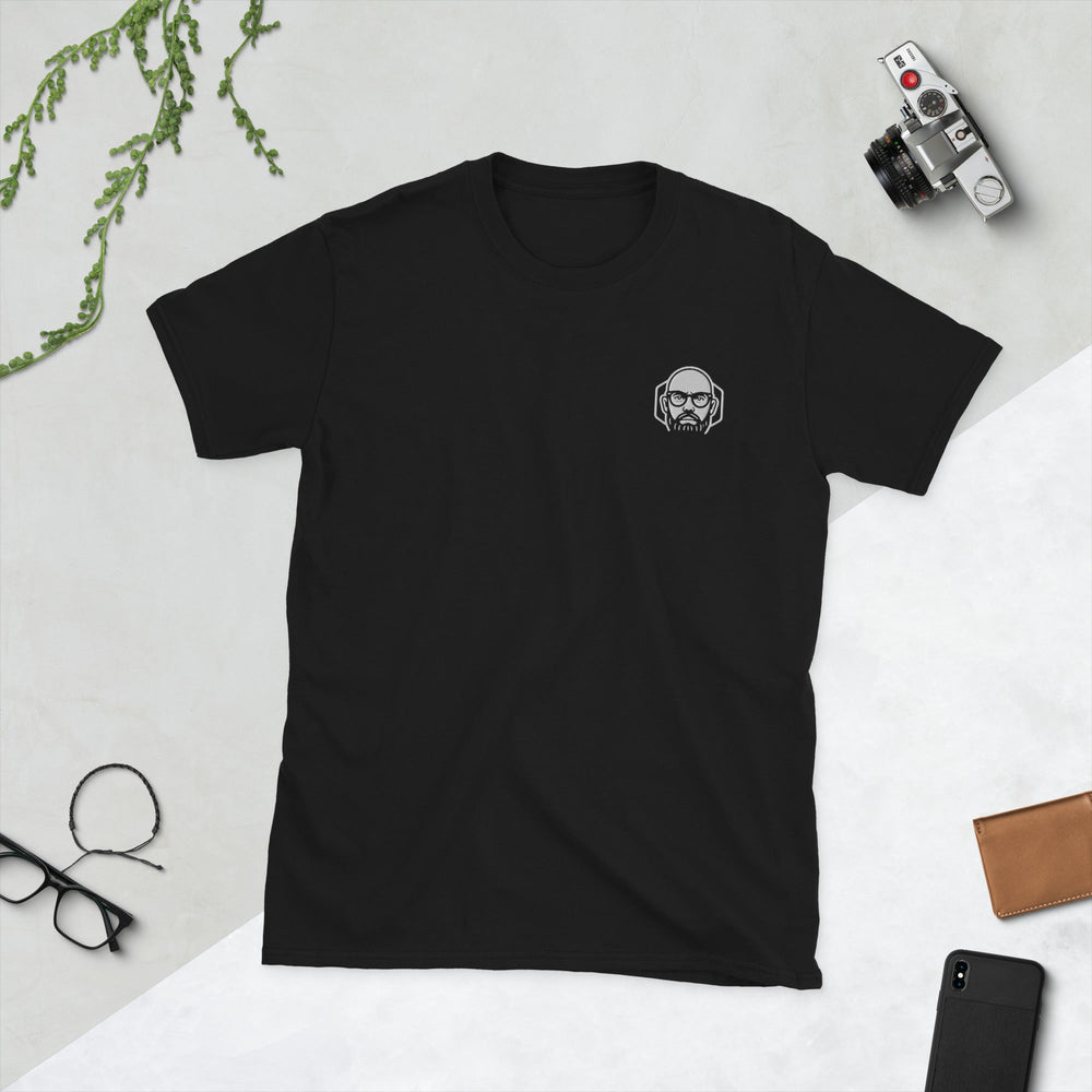Camiseta de manga corta unisex Bordado Logo AntiInfluenzer