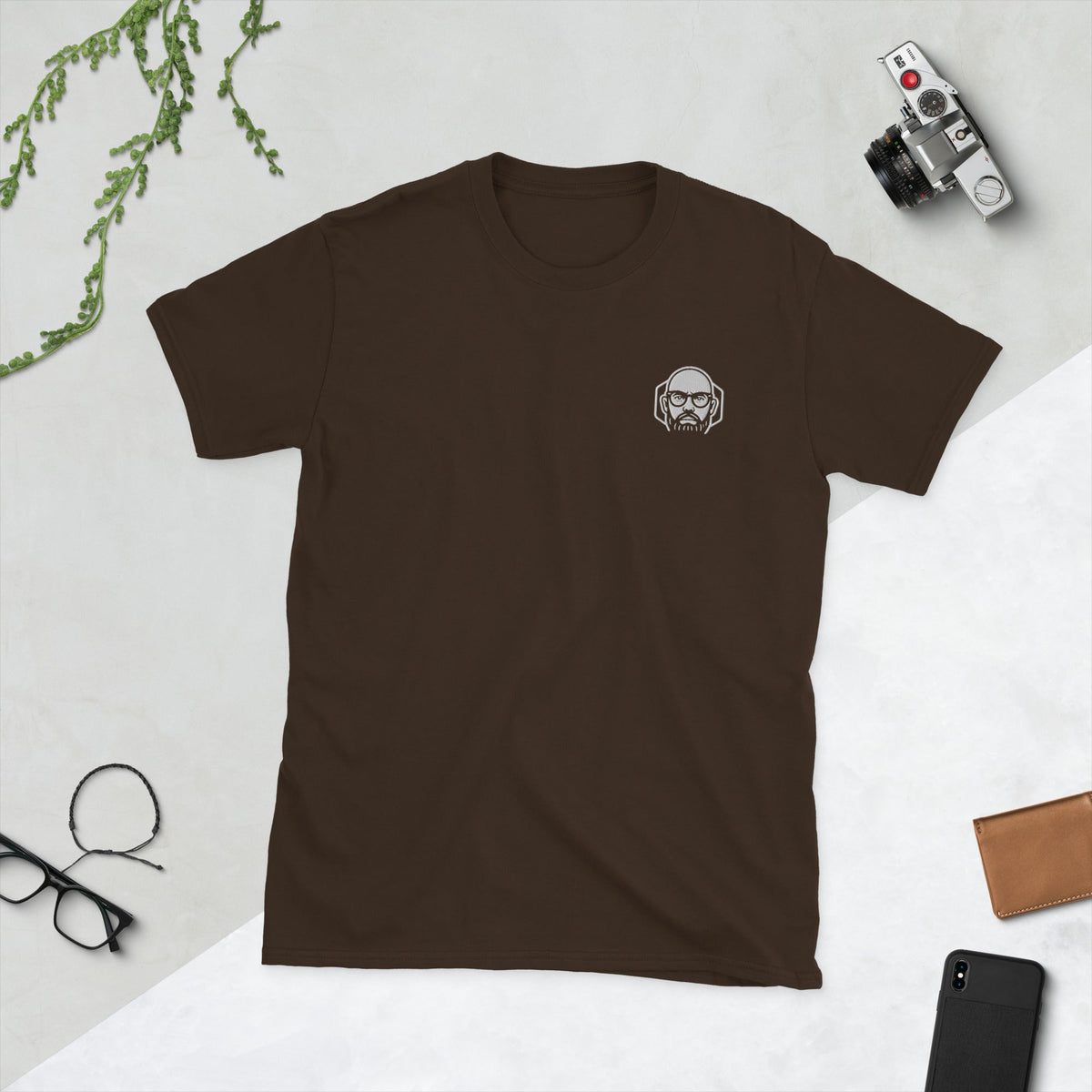 Camiseta de manga corta unisex Bordado Logo AntiInfluenzer