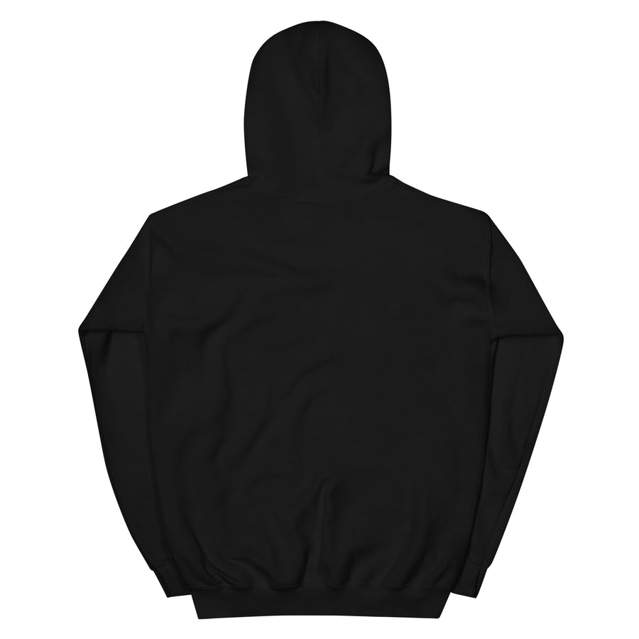 Sudadera TotalOutfit Icono XL – Negra con percha rosa