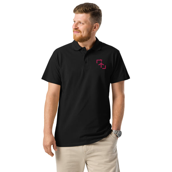 Polo TotalOutfit Negro – Percha Rosa Bordada