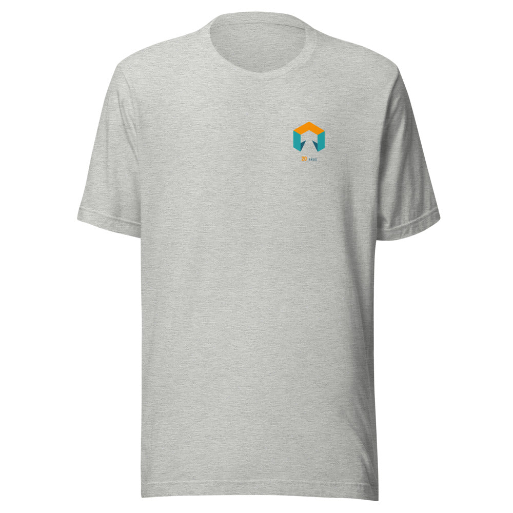 Camiseta TuConsultor 20 Aniversario Sello · gris