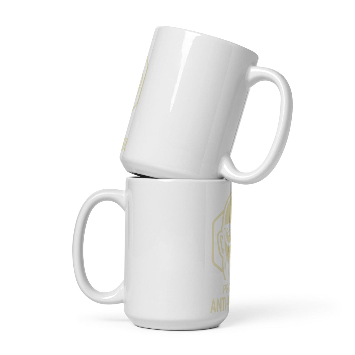 Taza blanca brillante -Profesor Anti-Influenzer