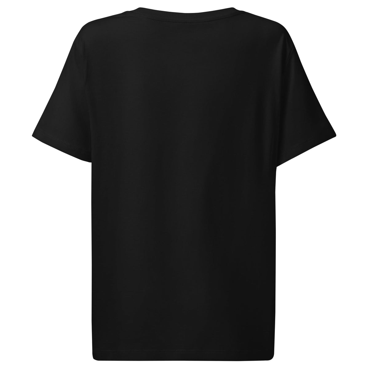 Camiseta orgánica con cuello acanalado para mujer V Promo Carla de La Lá by AntiInfluenzer